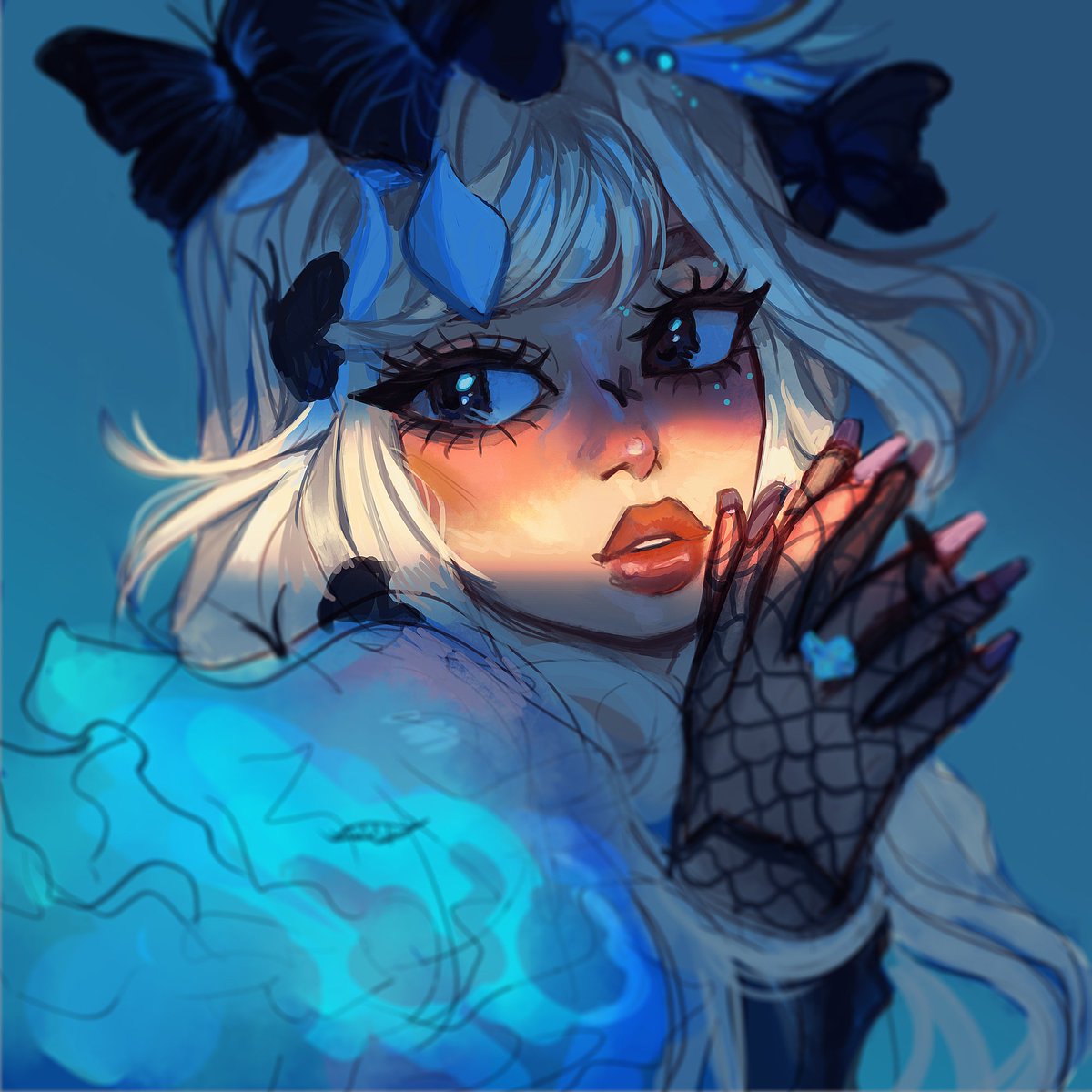 CelestialMilkk's tweet photo. Portrait study 2- 2:10:00
Working on speeding up my rendering process and focusing on whats important when painting💪#art #portraitart https://t.co/FqNhWNmhWV
