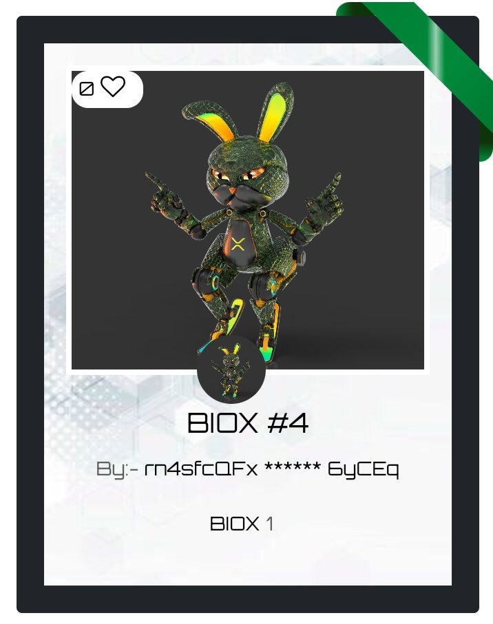 🔥🔥🔥Let's go Quickly exchange your BIOX tokens for 1 BIOX NFT, check this👇
radical-x.io/Nftdetail/63cf…
<a href="/DPMonksFinance/">DPMF alt Handle</a> @RaDical_X_NFT #XRP #XRPLCommunity #NFT 
BUY TOKEN CHECK THIS👇