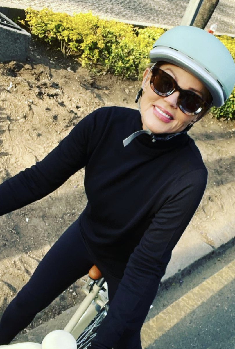 belindacarlisle's tweet photo. Back to #Sunday morning bike rides! Great to be back in 
#MexicoCity.  Have a good one. ❤️ #SundayFunday https://t.co/EdXs9vfhuF