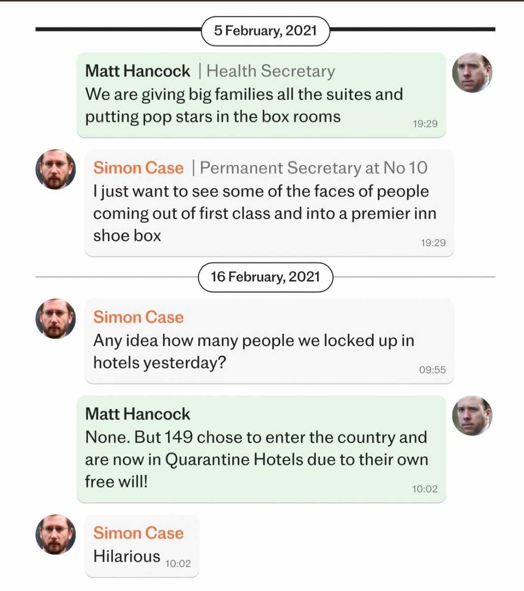 dralonsp0ok's tweet photo. Our top civil servant Ladies and Gents.

Let me tell you what would be 'hilarious'..  seeing you, Hancock and Gove each in a 1.8 metres wide X 3 metres cell.. 

#thelockdownfiles https://t.co/hD0d5uResO
