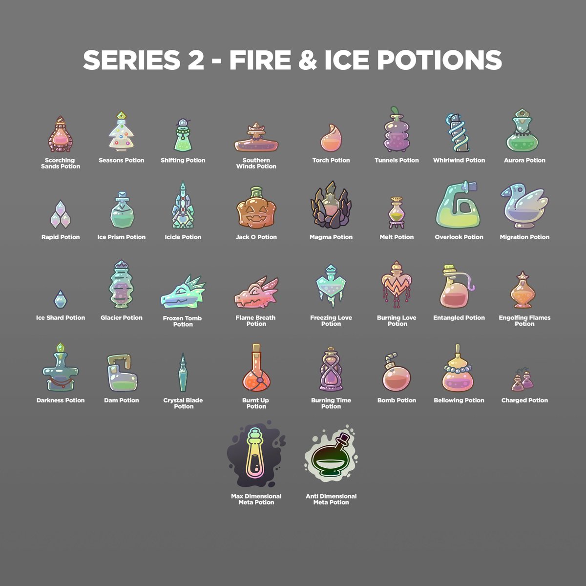 Look at all these potions! And guess what - they can be yours! 🤩

Just go mint your potion at mint.potentpotionsnft.com

Which one is your favorite? ✨

#write3 #web3comics #minting