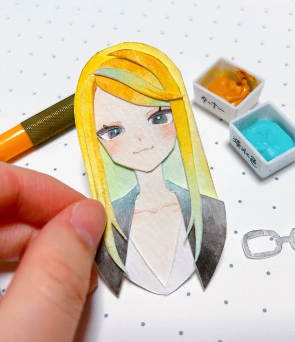 切り絵で作ったテスカトリポカ 