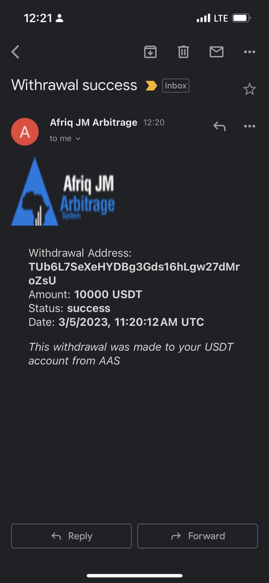 jesmyko's tweet photo. I CAME UP WITH A GAME PLAN OF DISRUPTING THE SYSTEM BY BUILDING A SYSTEM THAT ONE WOULNT DEPEND ON REFERRAL TO MAKE MONEY BUT ONLY UR CAPITAL WORKING FOR U
CHECK THE PICTURE BELOW THAT IS 2 SECONDS SPEED WITHDRAWAL FROM MY AAS ACCOUNT TO MY BINANCE ACCOUNT https://t.co/SHsYltvj2B