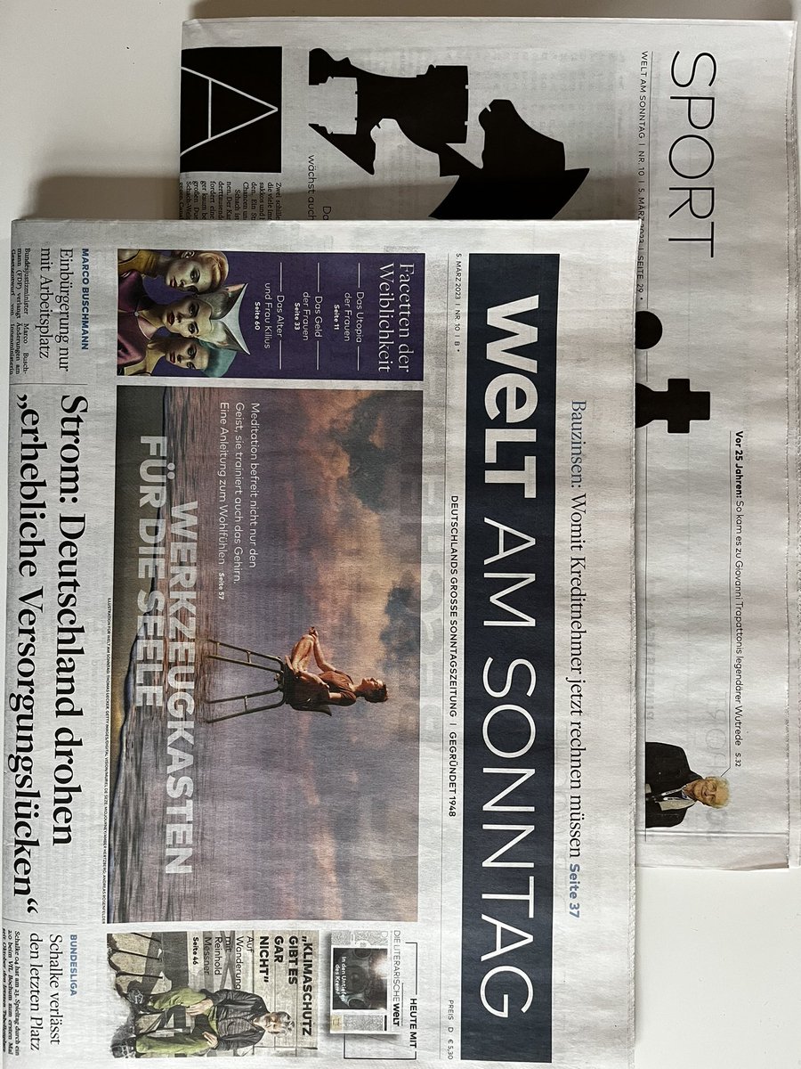 ralfkoettker's tweet photo. Comeback in der @WELTAMSONNTAG. Vor 15 Jahren ist meine #Trapattoni-Reportage erschienen, heute druckt sie die #Wams auf einer ganzen Seite! Weltklasse. Danke an @LarsWallrodt und die ganze Redaktion. Für die Zeitreise. Und den Goldstandard:-). Wir haben noch nicht fertig! https://t.co/vJbTjdqEjG