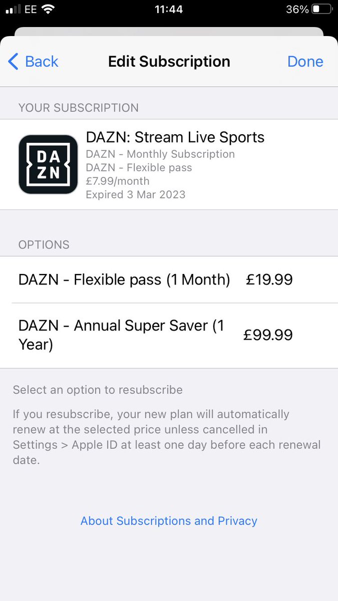 Can anyone tell me why it’s not giving me the option of £9.99 a month (is that a option ) <a href="/DAZNBoxing/">DAZN Boxing</a> <a href="/SteveSpevack/">Steve Spevack</a> <a href="/joemarkowski/">Joe Markowski</a> <a href="/EddieHearn/">Eddie Hearn</a>