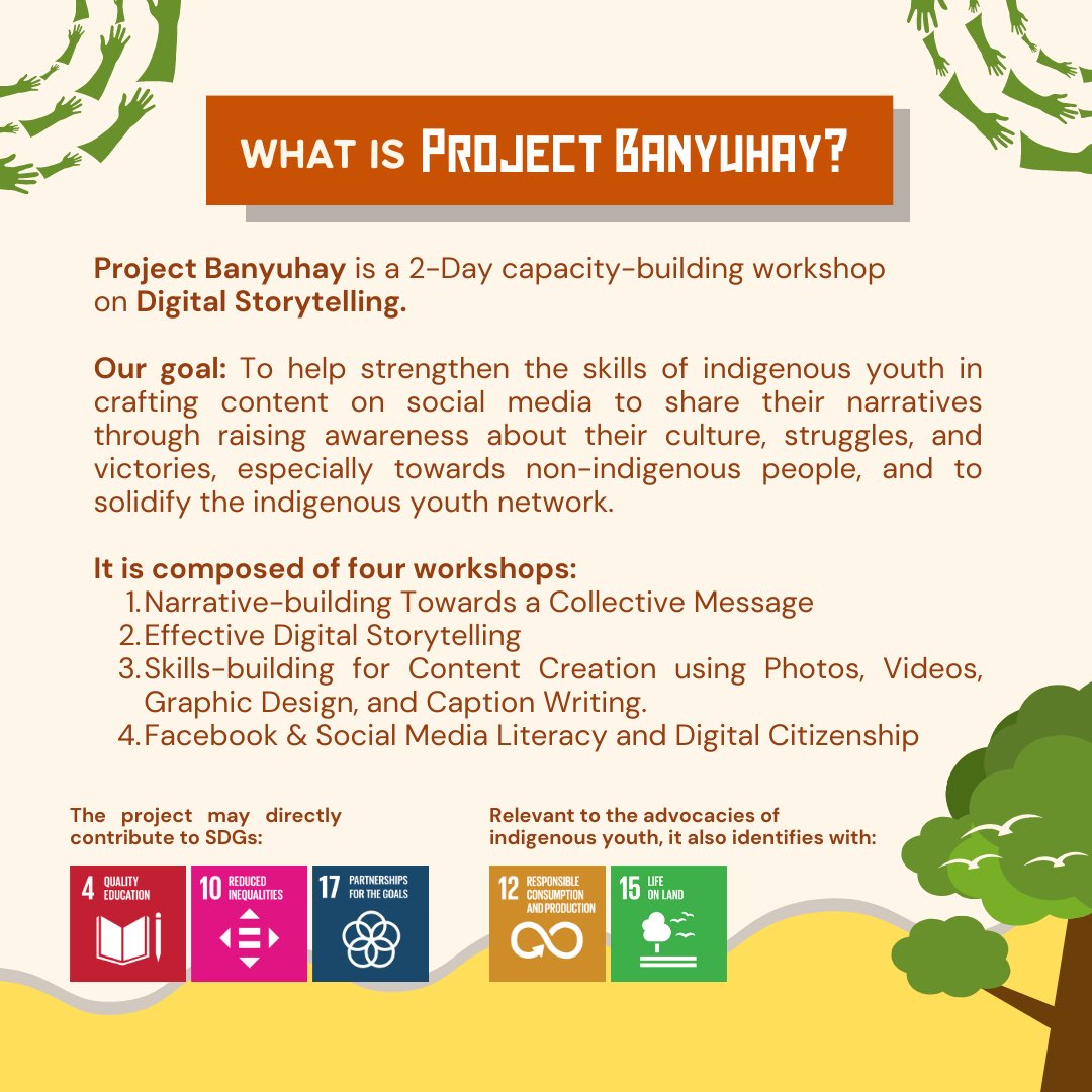 maytwentyako's tweet photo. May kwenta ba ang kwento mo?  🤔

Mabuhay! 😁 We are Team Bukás na Búkas, a group of third year AB Development Studies students from the  Ateneo de Manila University. 

Last semester, our group partnered with the UGNAYIN National Indigenous Youth Network and NTFP - EP Phil — https://t.co/jS3oOQNLeK