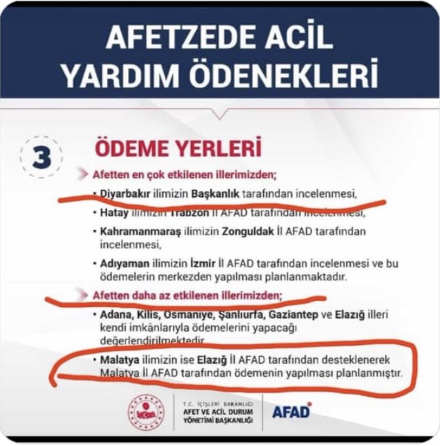 Sözde Malatya’nın az etkilenen iller arasında gösterilmesi yazım yanlışıymış . Peki bu bir aydır Malatya’da insanların aç susuz soğukta bırakıldığı gerçeğini değiştirecek mi . Böyle yanlışlık mı olur #MalatyaYalnızKaldı