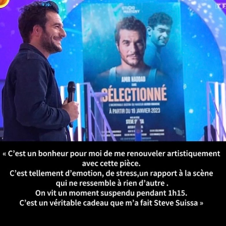 GazetteTeamAmir's tweet image. #instanttv
@Amir_Off heureux sur la scène du théâtre.🥰 « Un véritable cadeau que m’a fait Steve Suissa » 
Ça reprend cette semaine, on y verra peut être @JL_Reichmann 😊
[les 12 coups de midi]