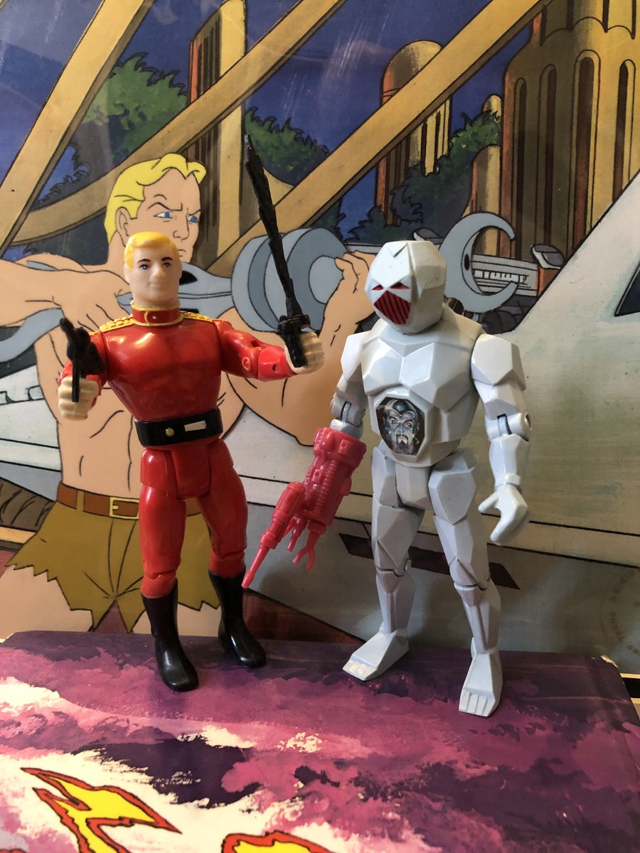 JAGCT80's tweet photo. DEFENDERS OF THE EARTH!!!! A couple of my defenders figs #1985 #galoob #flashgordon #garax #ming #vintagetoys #80s https://t.co/rwg5vpO9iw
