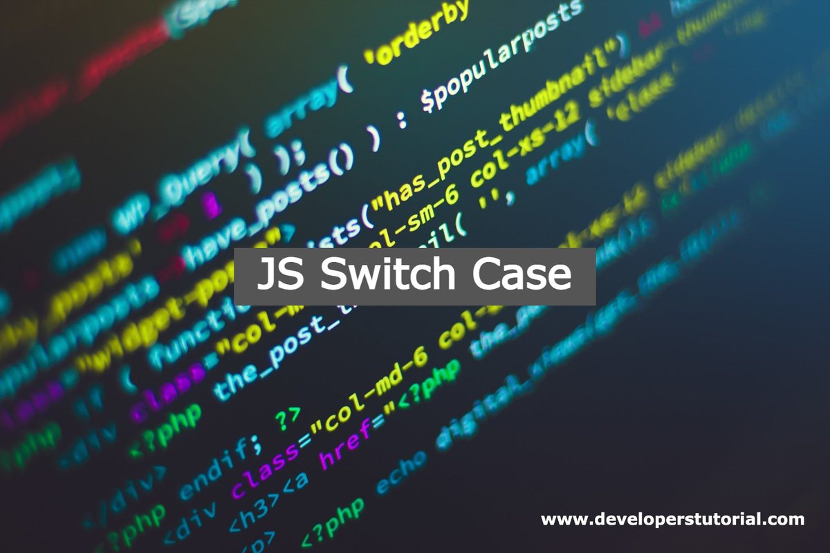 DevelopersTuto's tweet image. In this tutorial, you will learn how to use the switch...case statement to test or evaluate an expression...
developerstutorial.com/js-switch-case
#javascriptdeveloper #javascript #developerstutorial #classes #forms #100daysofcode #codebasics #programming #htmlforms #onlinetutorials