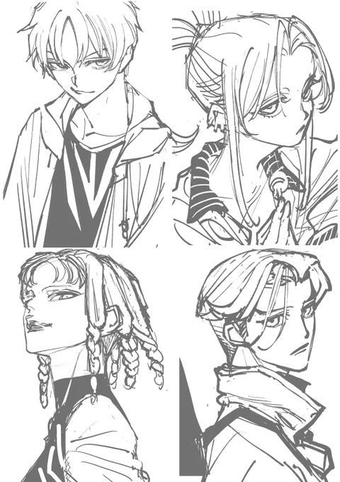 落書き…としつつ、次の作品に生かせそうなキャラを模索 