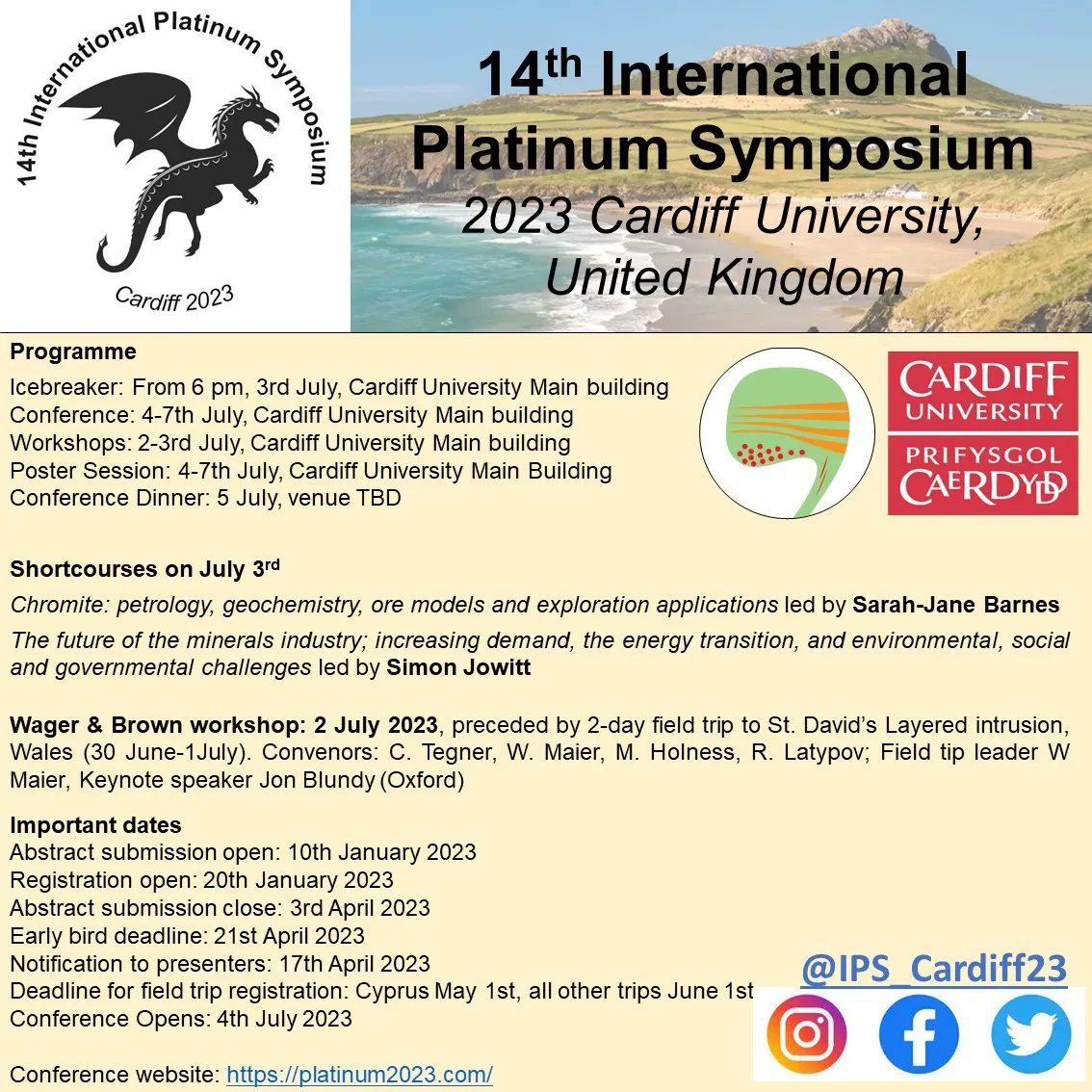 International Platinum Symposium 2023 tweet media