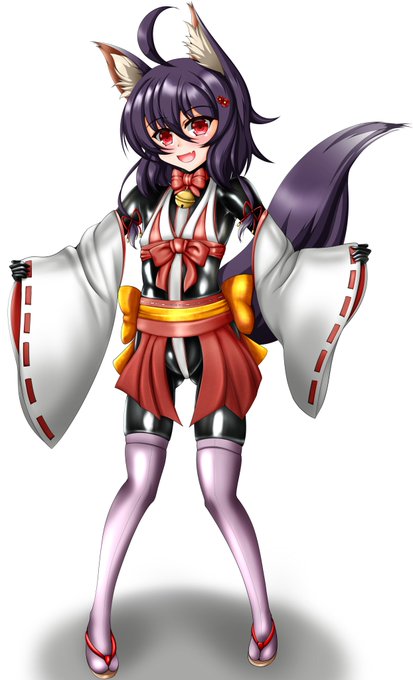 ぴっちりケモミ巫女 