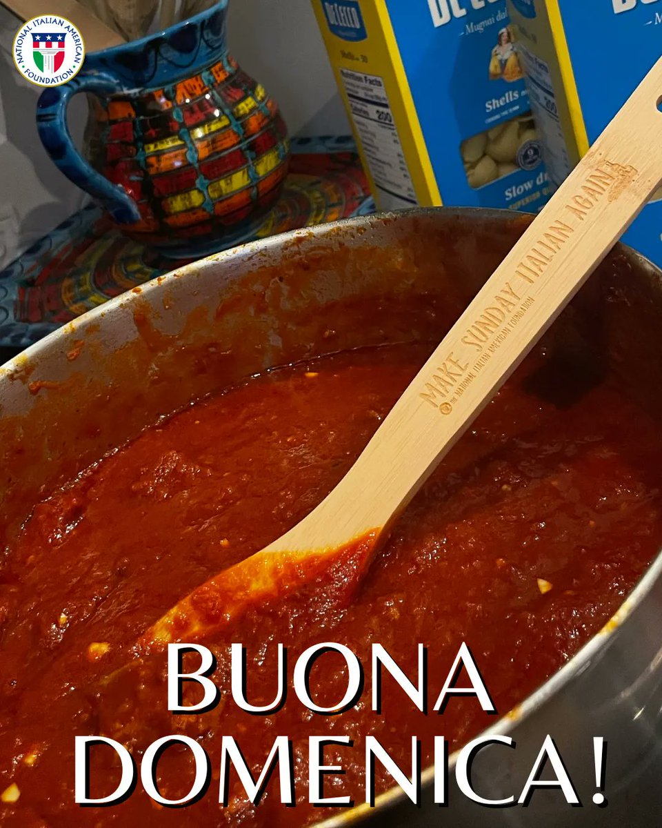 niaforg's tweet photo. Buona Domenica! The Italian culture values Sundays as a day for la famiglia (the family). We wish you a day full of family, love, and great food!

Need the perfect spoon to stir your sauce? Purchase your very own #MakeSundayItalianAgain Wooden Spoon: https://t.co/MmXYH4FH7R https://t.co/MuGOBlCkfK