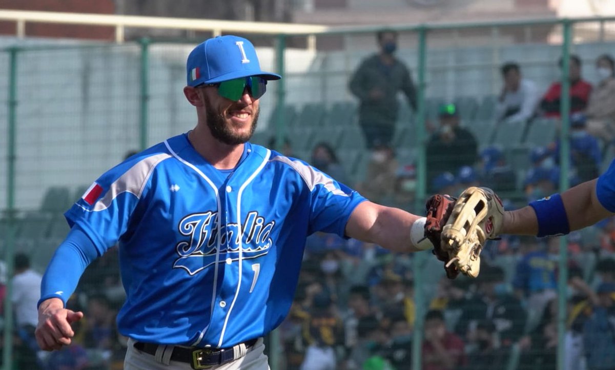 ABLblogger's tweet photo. Team #Italy ties first World Baseball Classic warm-up exhibition game in Douliu, Taiwan https://t.co/dsWSHOtbNA Forza #Italia! #ItaliaBaseball #ItalyTeam #ItaliaTeam @WBCBaseball #WBC2023 https://t.co/0HC0rX37N0