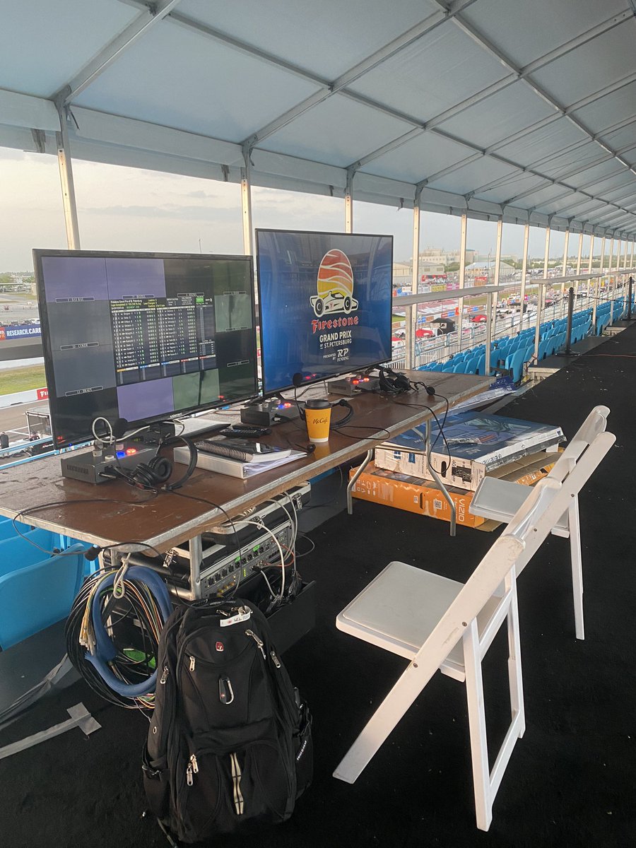 Final day of calling the action for #firestonegp in St Pete. Great view, great gig!
#race #racecars #indycar