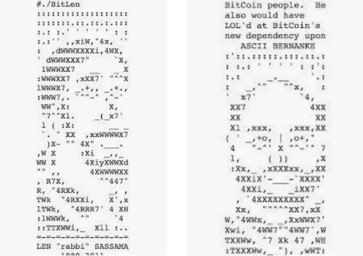 bergealex4's tweet photo. TIL the first art piece ever inscribed onto the Bitcoin blockchain was a tribute to developer Len Sassaman by @dakami  

https://t.co/M5aa9Ntznk https://t.co/xWuT6kEjpl