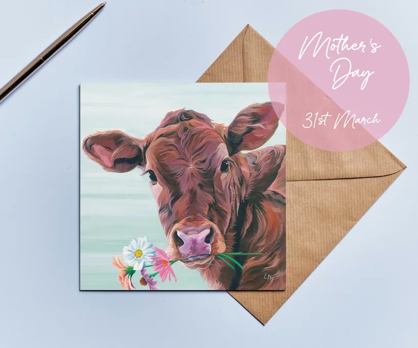 Don't forget! Mother's Day is coming up, and we have some super cute cow cards to put a smile on Mum's face!

#lauren'scows #mother'sdaycard #mothersday #cardformum