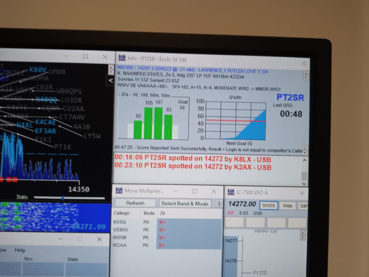 robhn's tweet image. Yesterday I decided to set up my small station, after almost 6 months QRT. The ARRL DX SSB contest is the reason. In the last months too many things happened, including that my mother passed way. For my surprise, a little pileup made my Saturday happy!
#arrldxssb