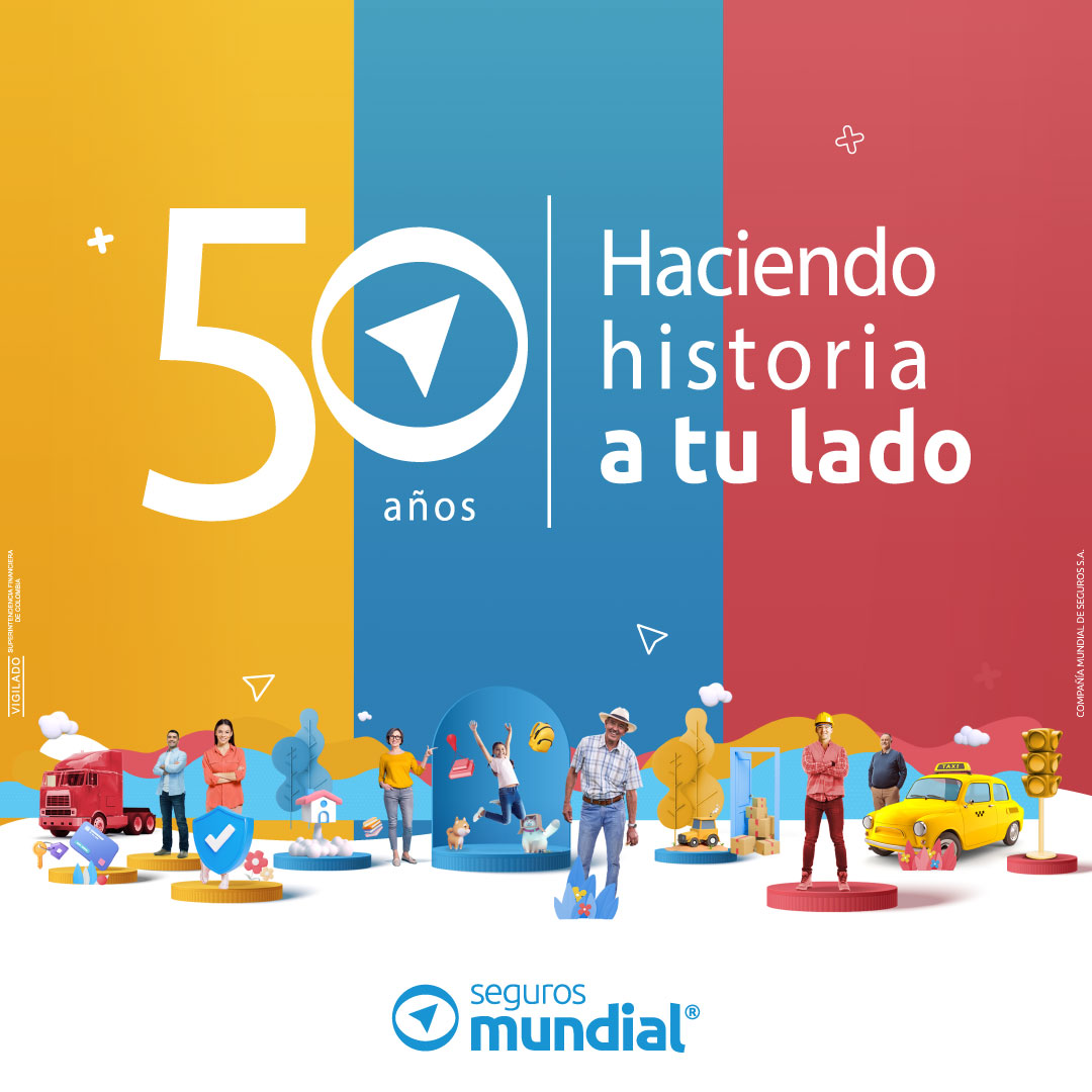 🤩Para nosotros tus metas y proyectos son nuestra razón de ser. Por eso, hoy que cumplimos #50AñosContigo💙, queremos agradecerte la confianza para proteger tus sueños.👍