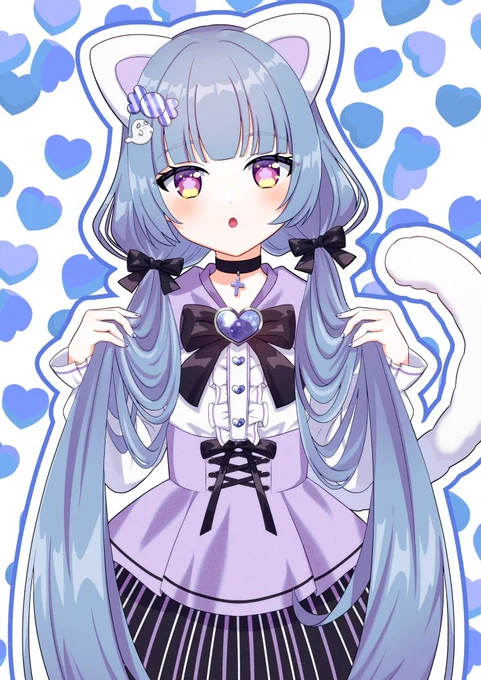 おばけのねねねさん #ツインテール #おばけのねねね #VTuber #ねねガキ #ねこみみ #Vtuber #Skeb #猫耳  