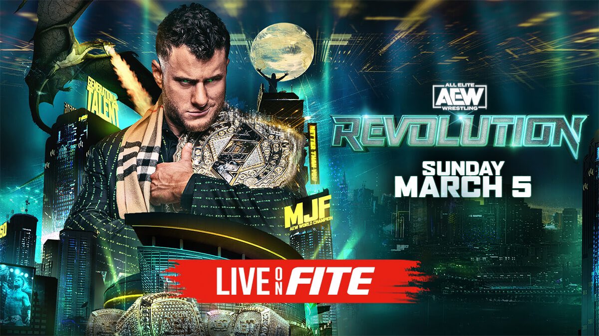 🚨COMPETITION TIME🚨

Thanks to my friends at @FiteTV I’ve got a free code for #AEWRevolution tonight. (Exc. US) To enter follow me, RT this post &amp; reply with who walks out as World Champ - MJF or Danielson? Winner picked at 10pm UK. PPV available on FITE at 1am UK time 😊