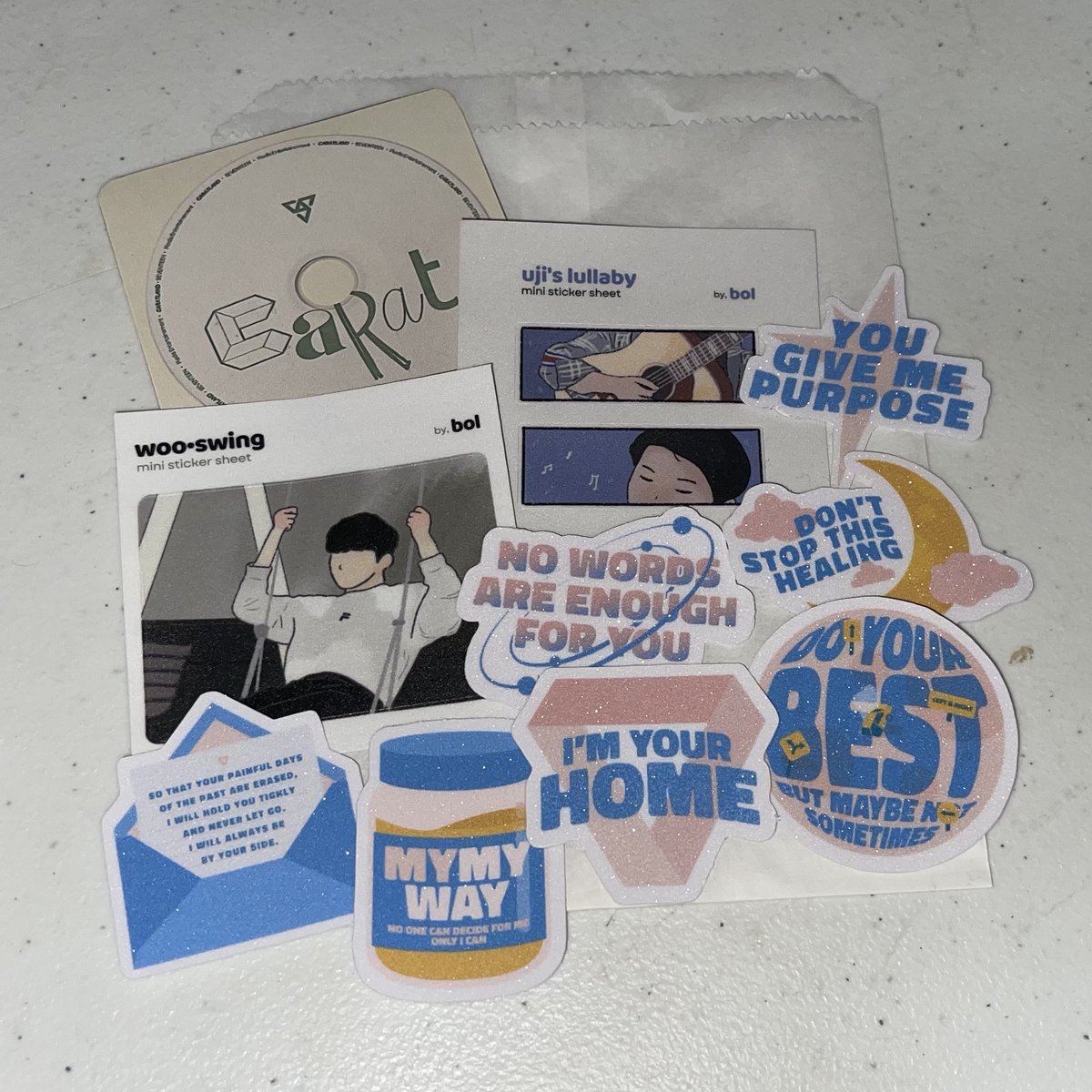 smol svt sticker haul from this komiket weekend 💖

wanted to buy so much more grabeng self control po ang nangyari 🥹