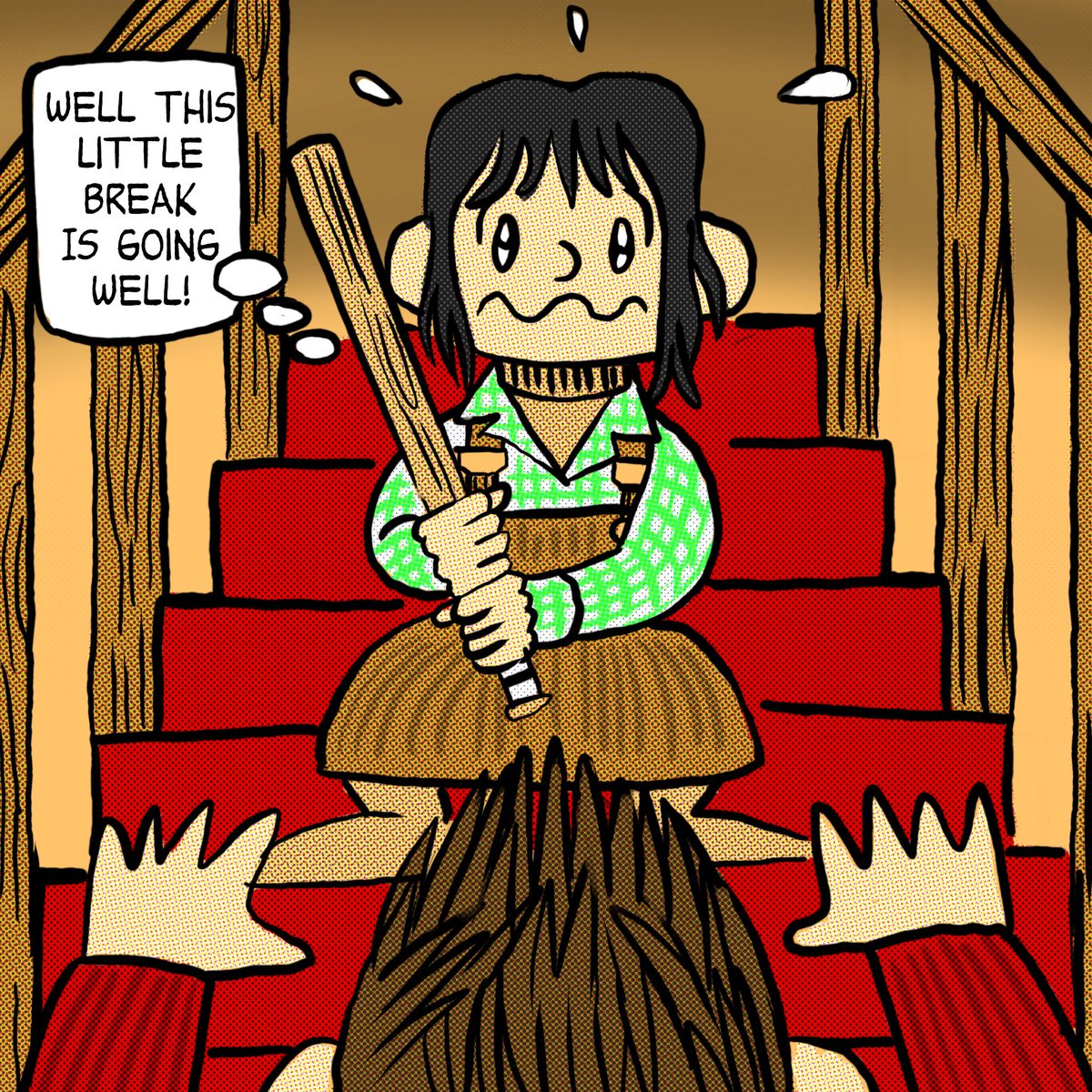 evilgenius1978's tweet photo. Li’l Jacky Boy And Friends Panel 60
#liljackyboyandfriends #dailycomics #bootlegcomics #outlawcomics#outsiderart #jacktorrance #theshining #peanuts  # https://t.co/8rAx53hR9I