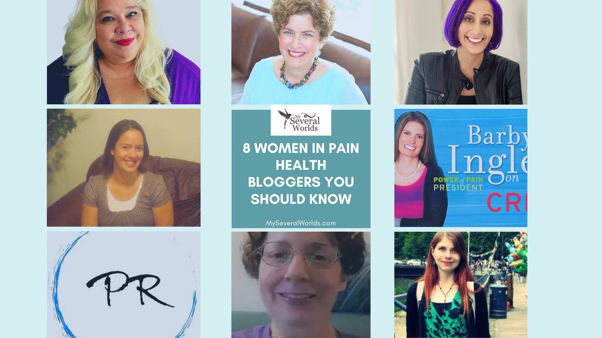globetrotteri's tweet photo. 8 #WomenInPain #HealthBloggers You Should Follow: 2021 Edition https://t.co/FbEy3jt5hJ
Featuring @teamfibro @TheDisabledDiva @CathyChes @invisiblymeblog @iPainOfficial @chronicmom1 @PainReaction1 & Upbeat Living
#Fibromyalgia #ChronicPain #ChronicIllness #MS #CRPS https://t.co/LiPEt3tfDW