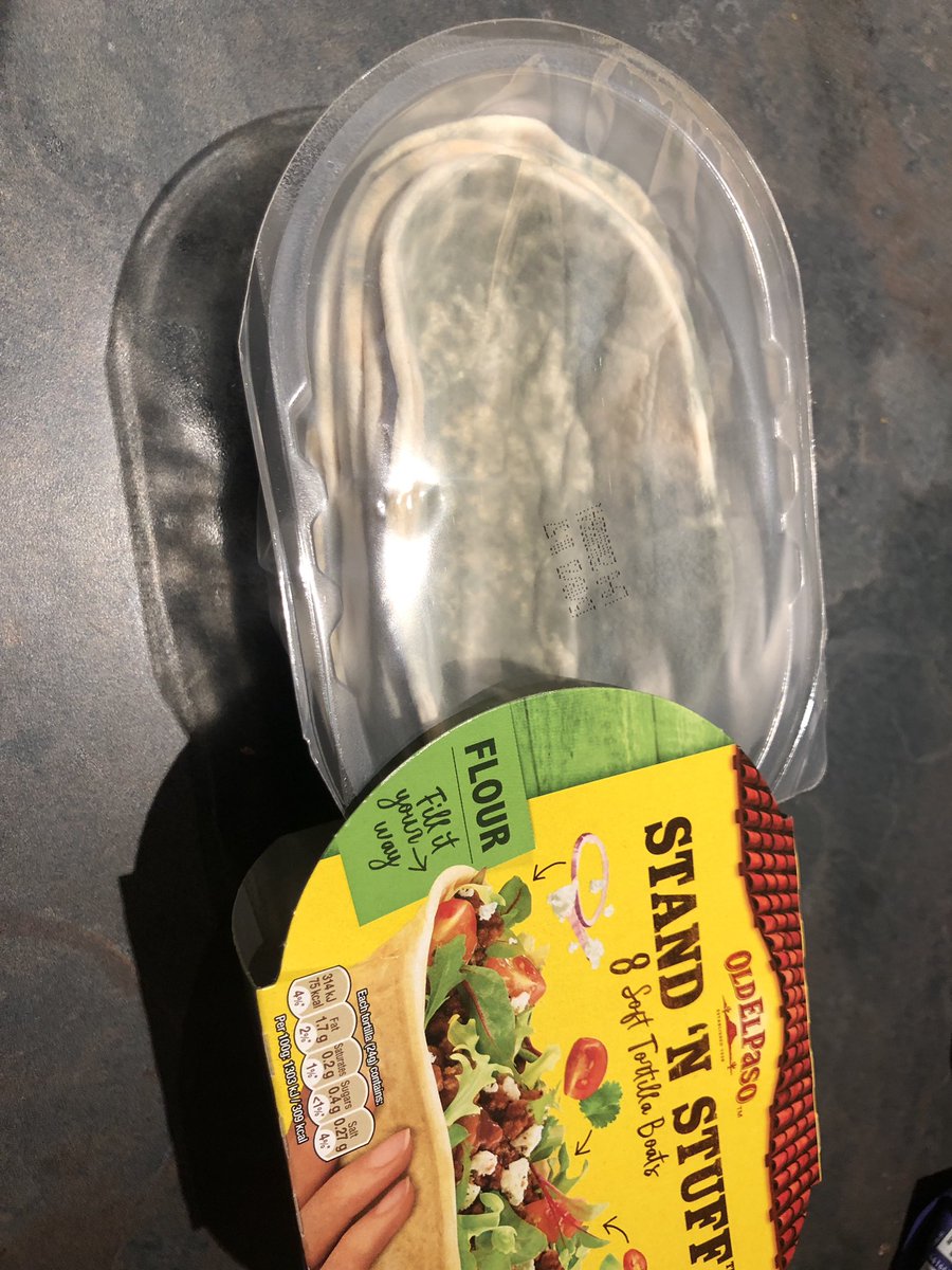 FocusMeg's tweet photo. @oldelpaso what has happened here?! Sealed packet, date until 15/8/23. Mouldy!!! Not happy!! 😡 https://t.co/dXB3pokANH