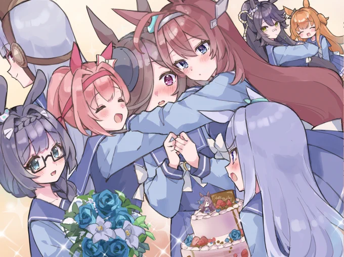 お誕生日おめでとう、ライス今年の祝いイラストまだ描ききれないので、去年描いたやつを再掲します#ライスシャワー生誕祭2023 #ウマ娘 