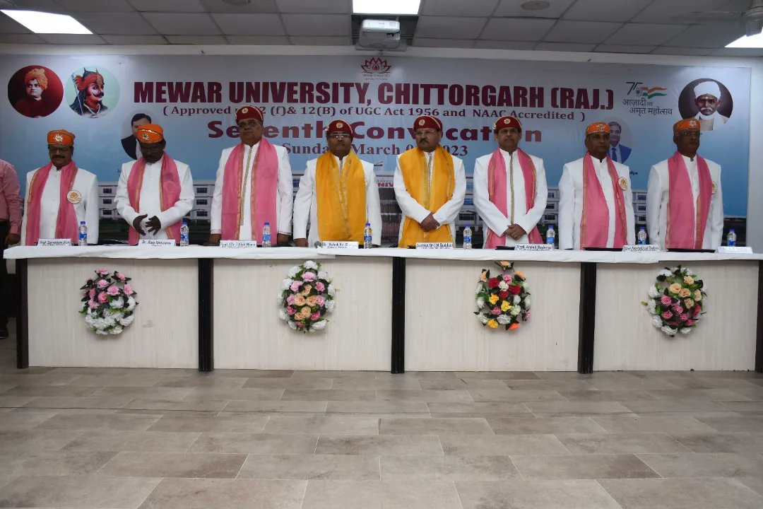 universitymewar's tweet photo. Mewar University celebrated its 7th Convocation ceremony with Joy ! 🎓
#ConvocationCountdown #GraduationDay #FutureLeaders #Classof2022 #Classof2023 #GemsofMU #MewarUniversity #students #graduationcap
#convocation #graduation #education #learning #growth #university #campuslife https://t.co/uGgvd9aYfW