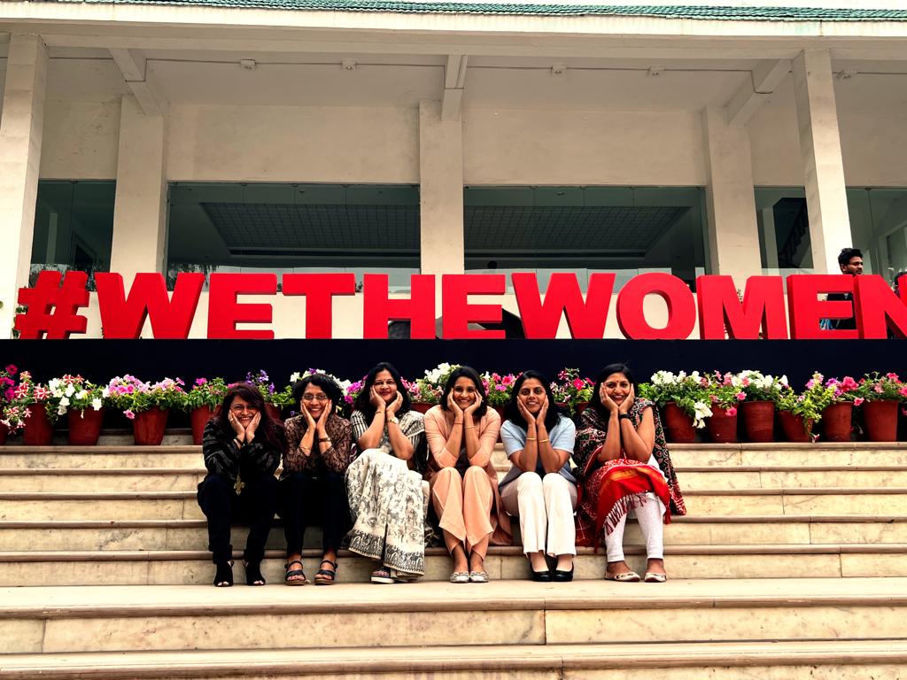 A fun photograph with fellow panelists at @BDUTT 's #WeTheWomen conclave in Jaipur yesterday. Interesting discussions and sisterhood vibes as we celebrate #IWD