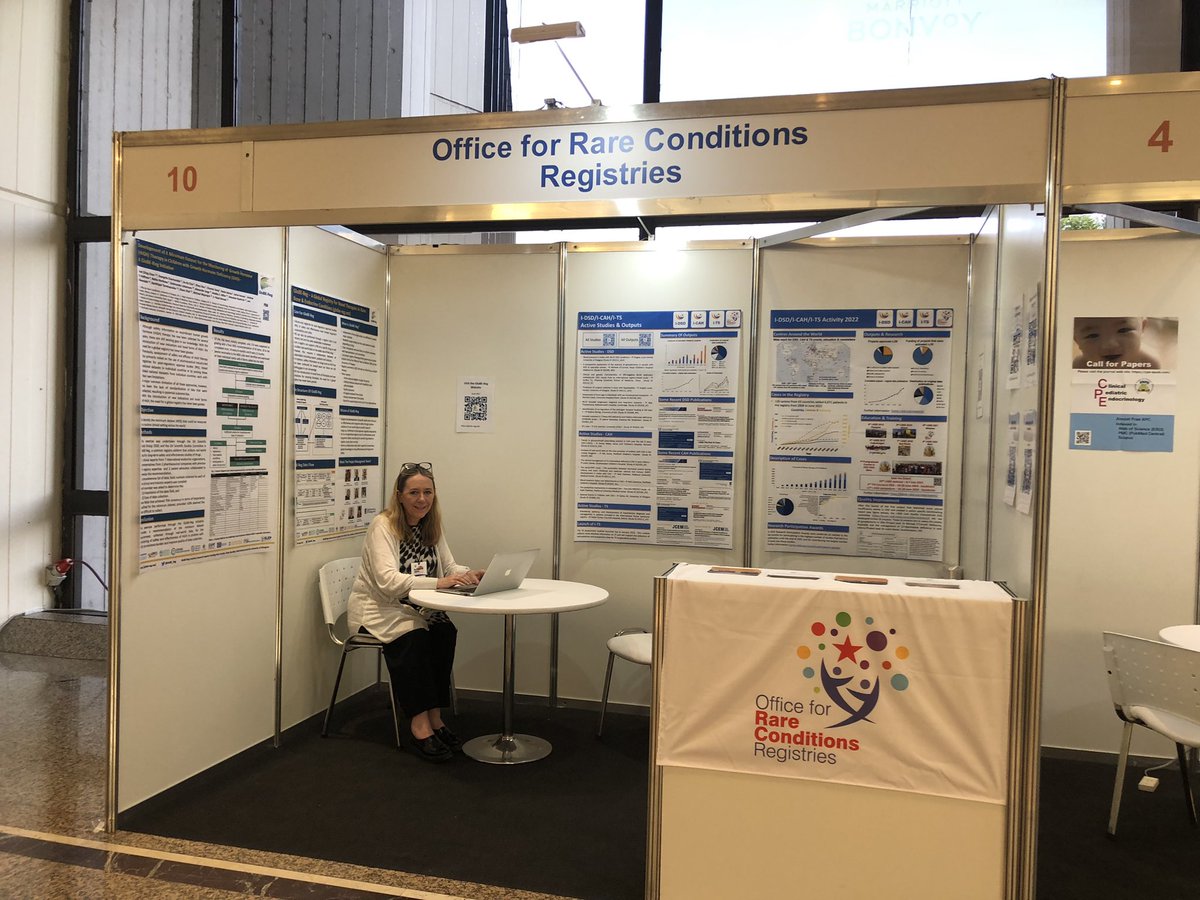 GloBE_Reg's tweet photo. Come and meet us at the Office for Rare Conditions - Registries booth, just along from registration. #impe2023 #globereg #idsd #icah #iturnersyndrome https://t.co/XuITEuOLkH