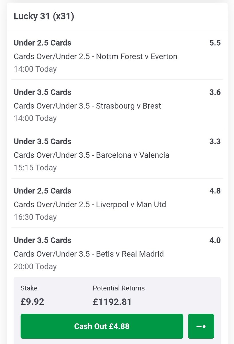 Final Lucky picks for today's games🤞