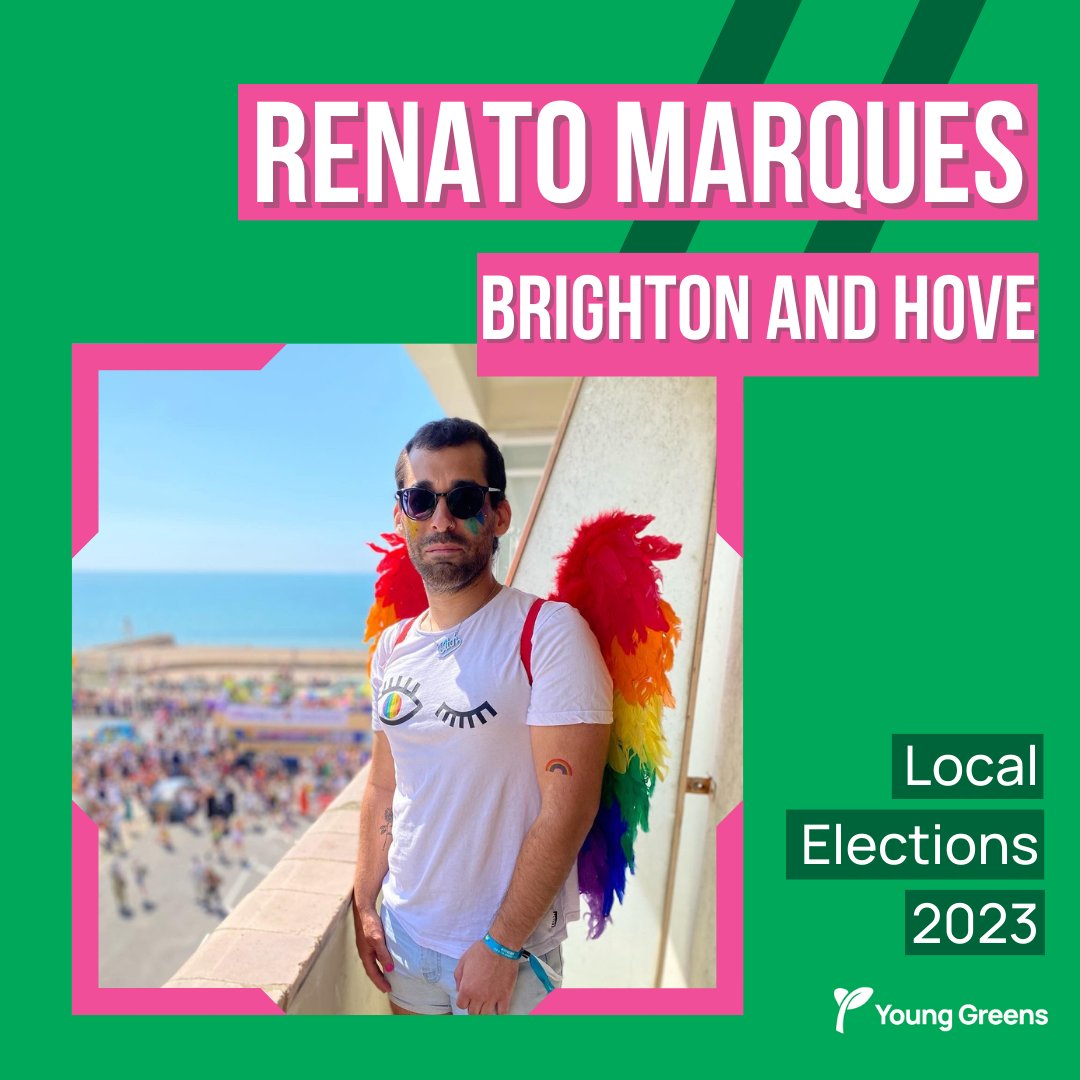 💚 Renato Marques is standing for Westbourne and Poet’s Corner in Brighton and Hove. Renato says “As someone working for the NHS and as a renter, I want to focus on supporting residents with the ongoing cost of living crisis caused by the current Conservative government. ”

5/35