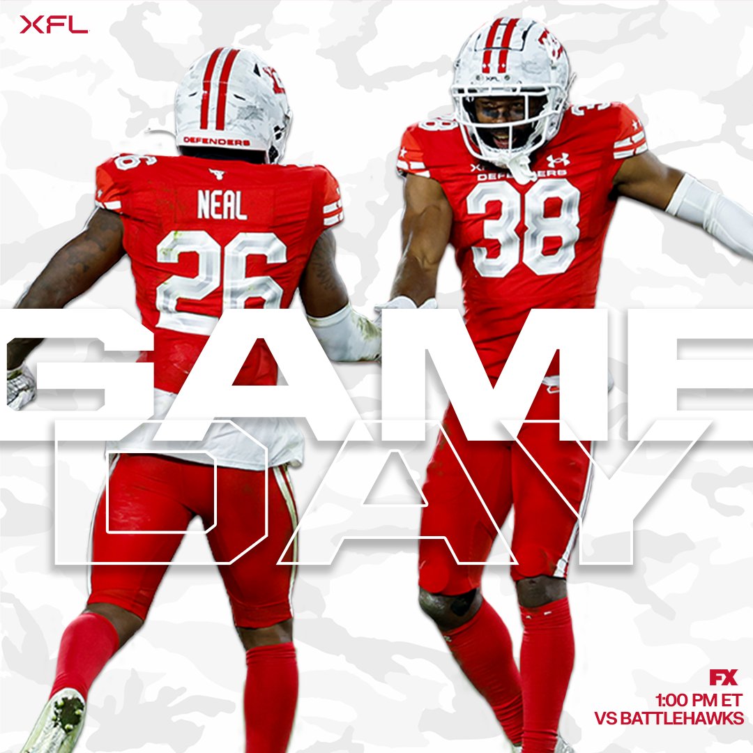 BATTLE OF THE NORTH 🫡

🆚 <a href="/XFLBattlehawks/">St. Louis Battlehawks</a> 
🏟 <a href="/AudiField/">Audi Field</a> 
⏰ 1 pm ET 
📺 <a href="/FXNetworks/">FX Networks</a> 
📻 ESPN Xtra 
📊 bit.ly/3IJYEEO
🎟 bit.ly/3mghYSG

#DefendDC | #XFL2023