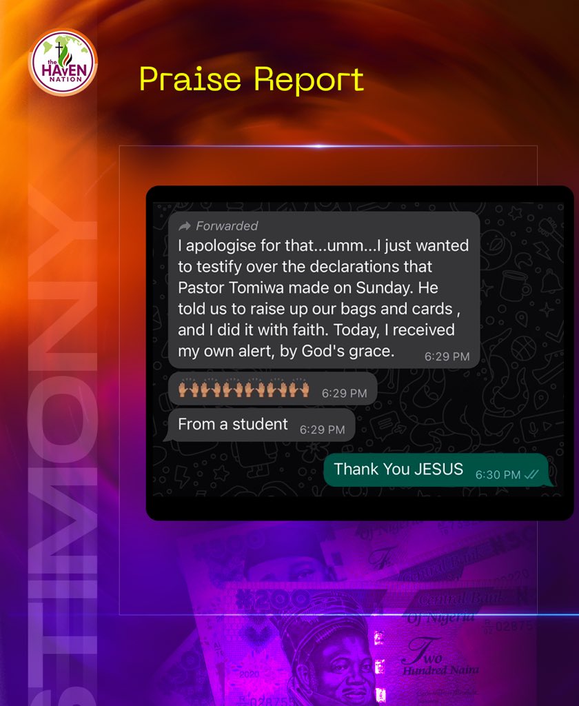 thnchurch's tweet photo. #THNPraiseReport
Miracles Are What God Does
Impossible Is Where He Begins
You Are Next In Line To Share Your Testimony
Please Share Your Testimonies By Emailing Us At info@havenation.org
We Love You & We Celebrate You https://t.co/jh8pNVLWYr