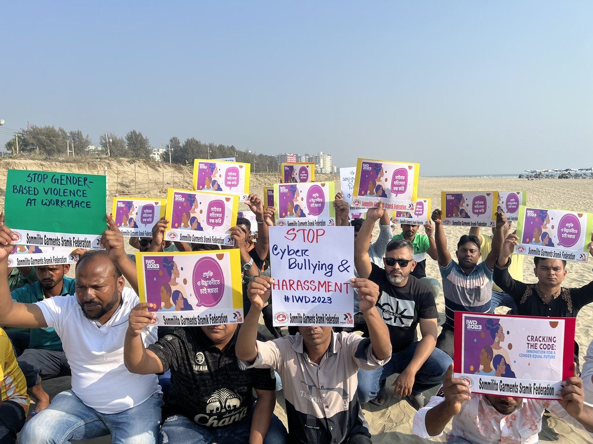 NazmaAkter73's tweet photo. On #IWD2023, we are recognizing and celebrating the women &amp; girls who are championing the advancement of transformative technology &amp; digital education. #stop_cyber_bullying
#minimumwage23000
@IndustriALL_GU https://t.co/1xha4W3ntU