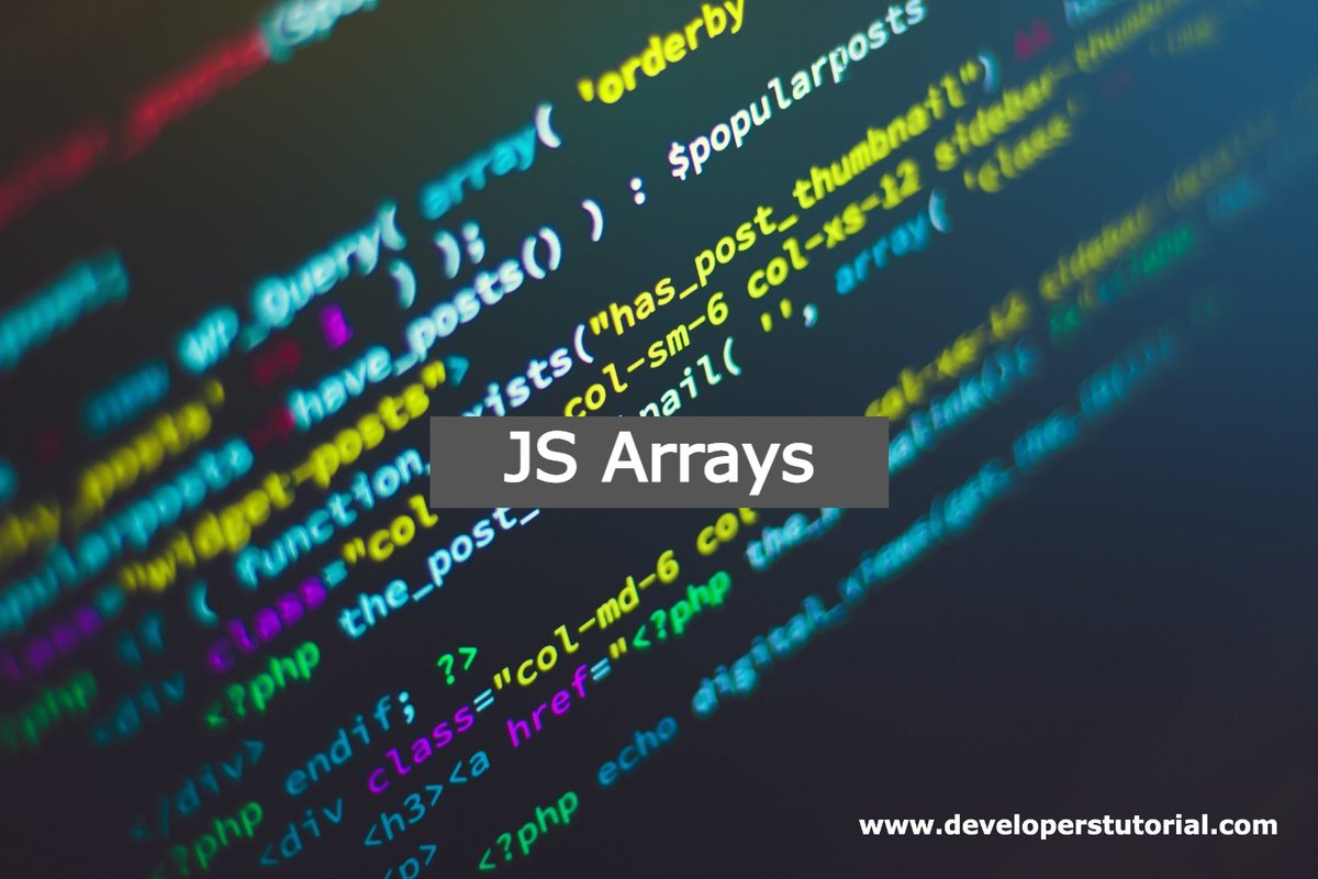 DevelopersTuto's tweet image. JavaScript arrays as complex variables allow more than one value or a group of values stored under a single...
developerstutorial.com/js-arrays
#javascriptdeveloper #javascript #developerstutorial #classes #forms #100daysofcode #codebasics #programming #htmlforms #onlinetutorials