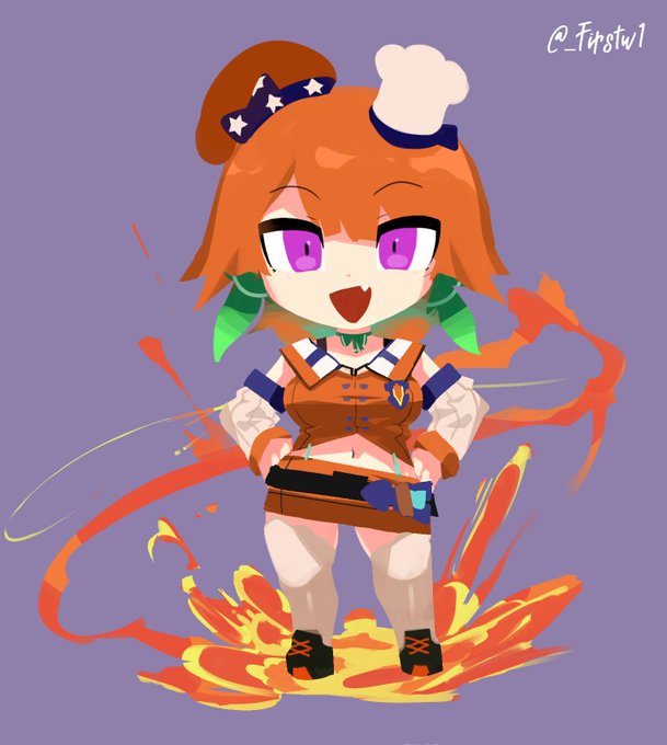 #hololive #artsofashes 
SD Tenchou🐔 