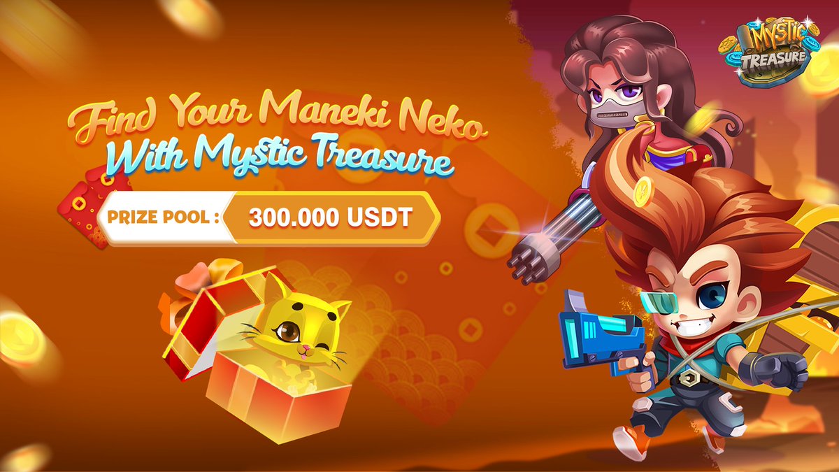 MysticTreasure_'s tweet photo. ✨ ATTENTION ALL LUCKY CATS ENTHUSIASTS ✨

We're excited to announce that the " Find the Maneki Neko " event has officially started, and we can't wait for you to participate!

🎬 TIME: 1:00 PM UTC March 05, 2023 - 1:00 PM UTC March 28, 2023.

🧨 REWARDS: $300.000 .

#Airdrops https://t.co/18JmNaXftJ