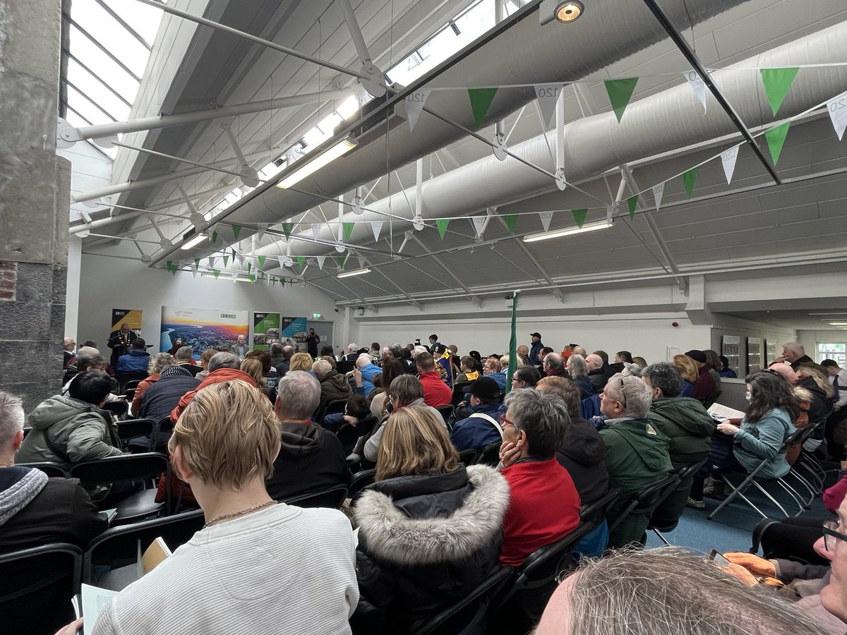 FearStairLmk's tweet image. City Hall is packed to capacity for the launch of Dr Derek Mulcahy’s new book. It’s the seventh in the series published by @MICLimerick and @LimerickCouncil and printed in #Limerick by @LimerickWriters @DerekMulcahy1