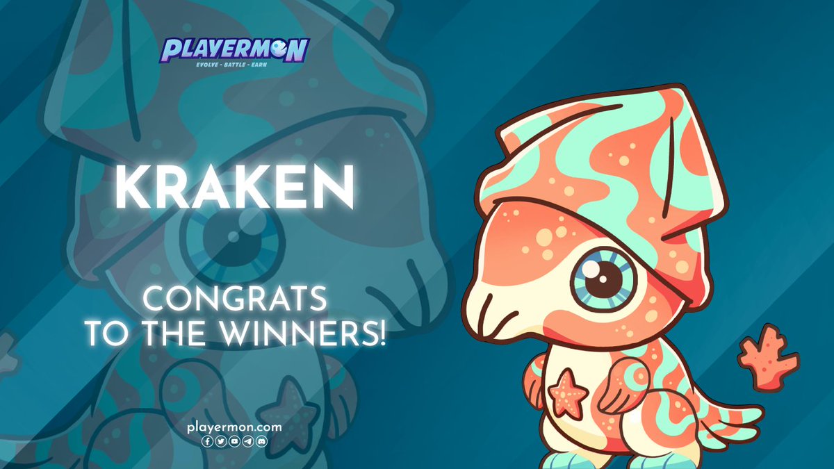 playermons's tweet photo. Yeah, we know it was TOO easy❗️

The Playermon behind the silhouette was: KRAKEN

In few minutes we will announce the 10 #Winners of 50 Karma Points each🎉

#cryptogame #WinToEarn #NFT #Contest https://t.co/eLnnzvCmuI
