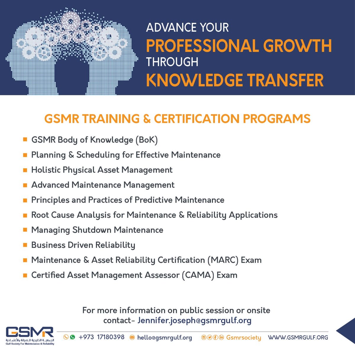gsmrsociety's tweet photo. Advance your professional growth through Knowledge Transfer. Register for GSMR Training & Certification programs. #gsmr #gsmrtraining #gsmrcertification #trainingandcertification #knowledgetransfer #knowledgesharing #cpd #professionaldevelopment #gsmrbok #planningandscheduling https://t.co/3QzESrVBYW