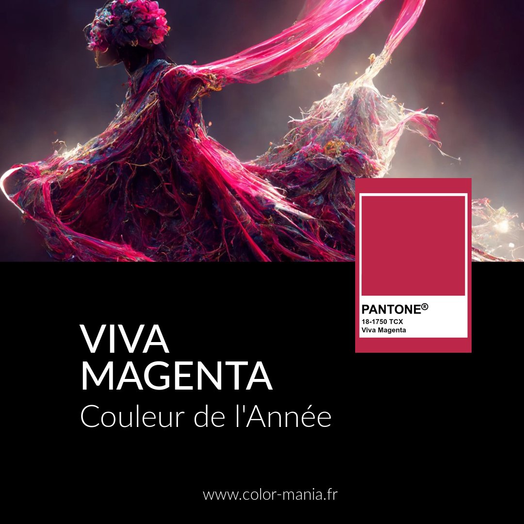 color_mania's tweet image. Exprimez votre force unique avec l&apos;équilibre parfait des vibrations chaudes et froides de &quot;Viva Magenta&quot;, la couleur de l&apos;année 2023 de Pantone ! #VivaMagenta #Pantone #Pantone2023 #coloroftheyear #hairdye #haircolor #coloration #magenta #colormania #coloriste #redhair