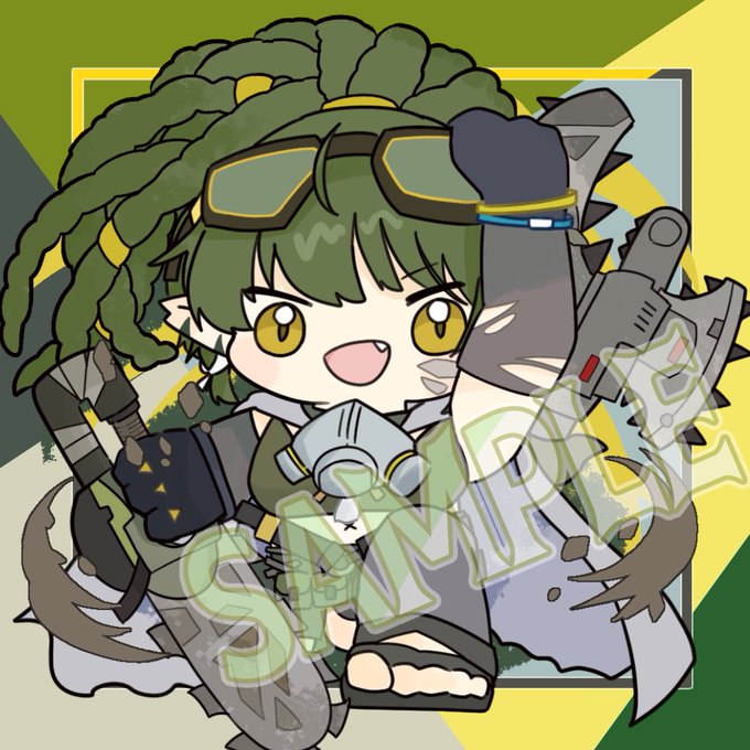 3/12(日) OPERATORS NEXUS 33/25(土) ノアの休日 3   頒布予定のアクキーサンプル④ガヴィルさん(約75×75mm)(実物と色味が多少異なる場合があります) 