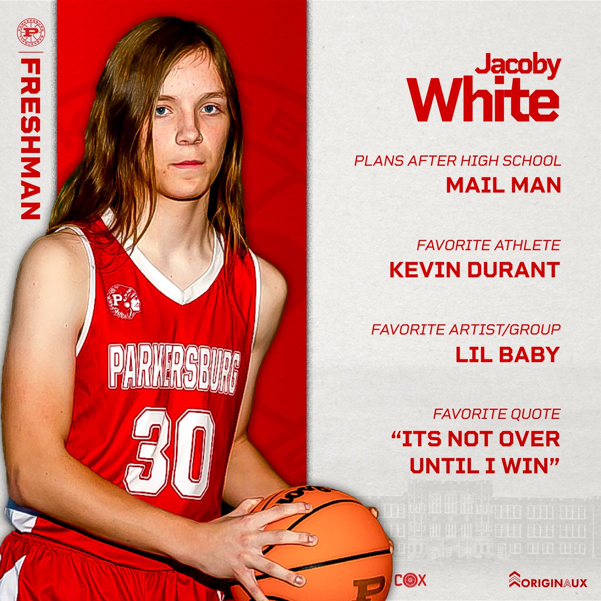 Freshman Spotlight - Jacoby White
#GiveEverything
