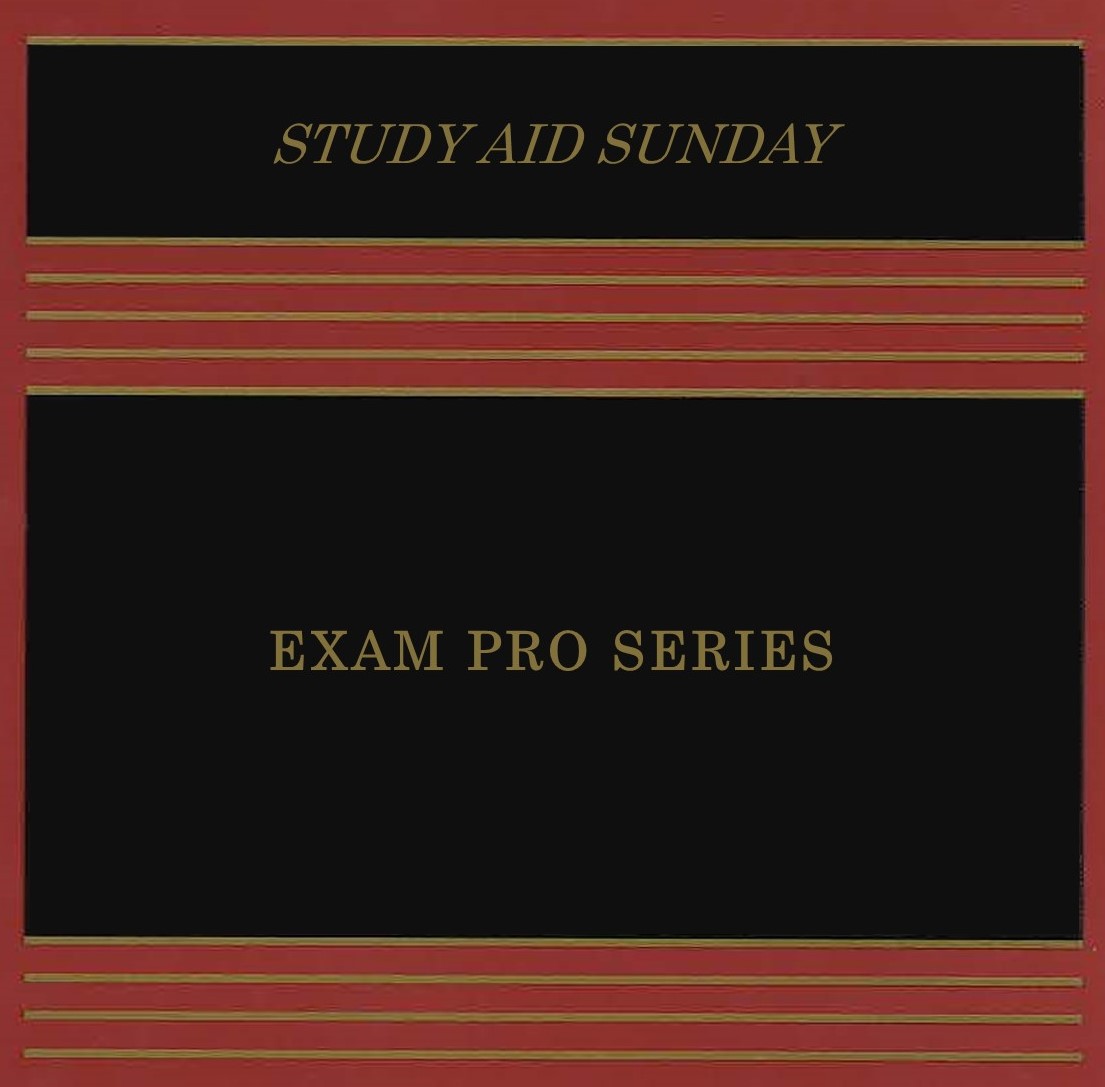 BurgerLibrary's tweet image. Time for another #StudyAidSunday!