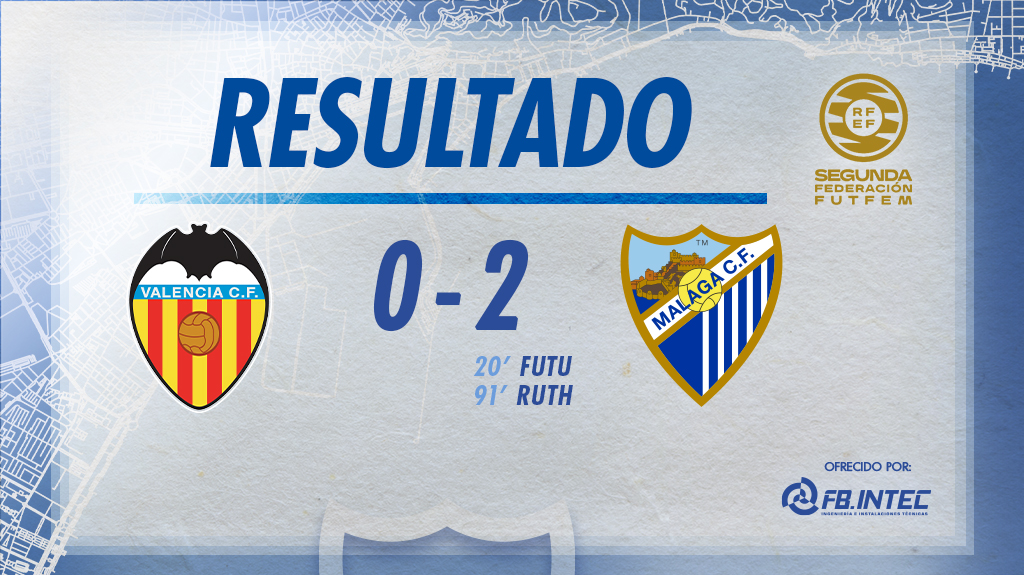 0-2 FINAL|

🆚 <a href="/VCF_Femenino/">Valencia CF Femenino #ADNVCF</a> 🅱
🏟 Ciutat Esportiva de Paterna
⚽ <a href="/Miriamcordoba_/">Futu 🤙🏼</a> (20') y <a href="/RuthAcedo15/">Ruth Acedo</a> (91')

#ValenciaBMálaga | #FBIntec | #MCFFLive